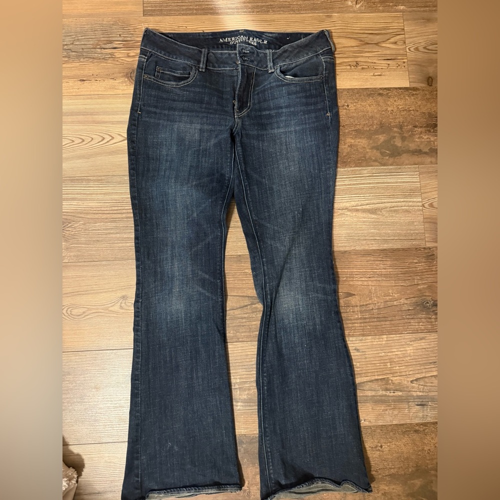 American Eagle Outfitters Dark Blue Flare Jeans